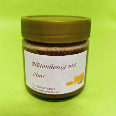 Blütenhonig mit Zimt (3,8%) 250ml