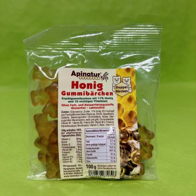 Apinatur Gummibärchen mit Honig 100g